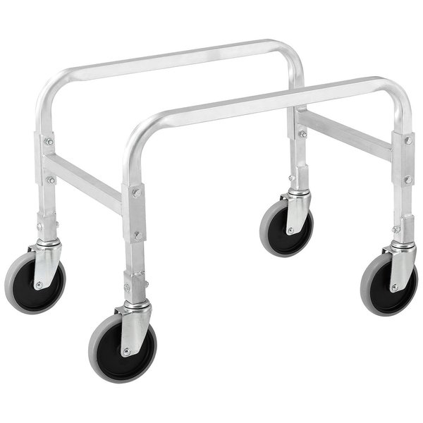 Global Industrial NSF Aluminum Lug Cart, 1 Tote Capacity, All Welded, 23L x 15-1/2W x 19H 493387